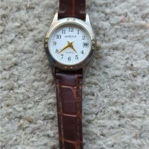 Watch-it Brown Leather Strap Watch 148